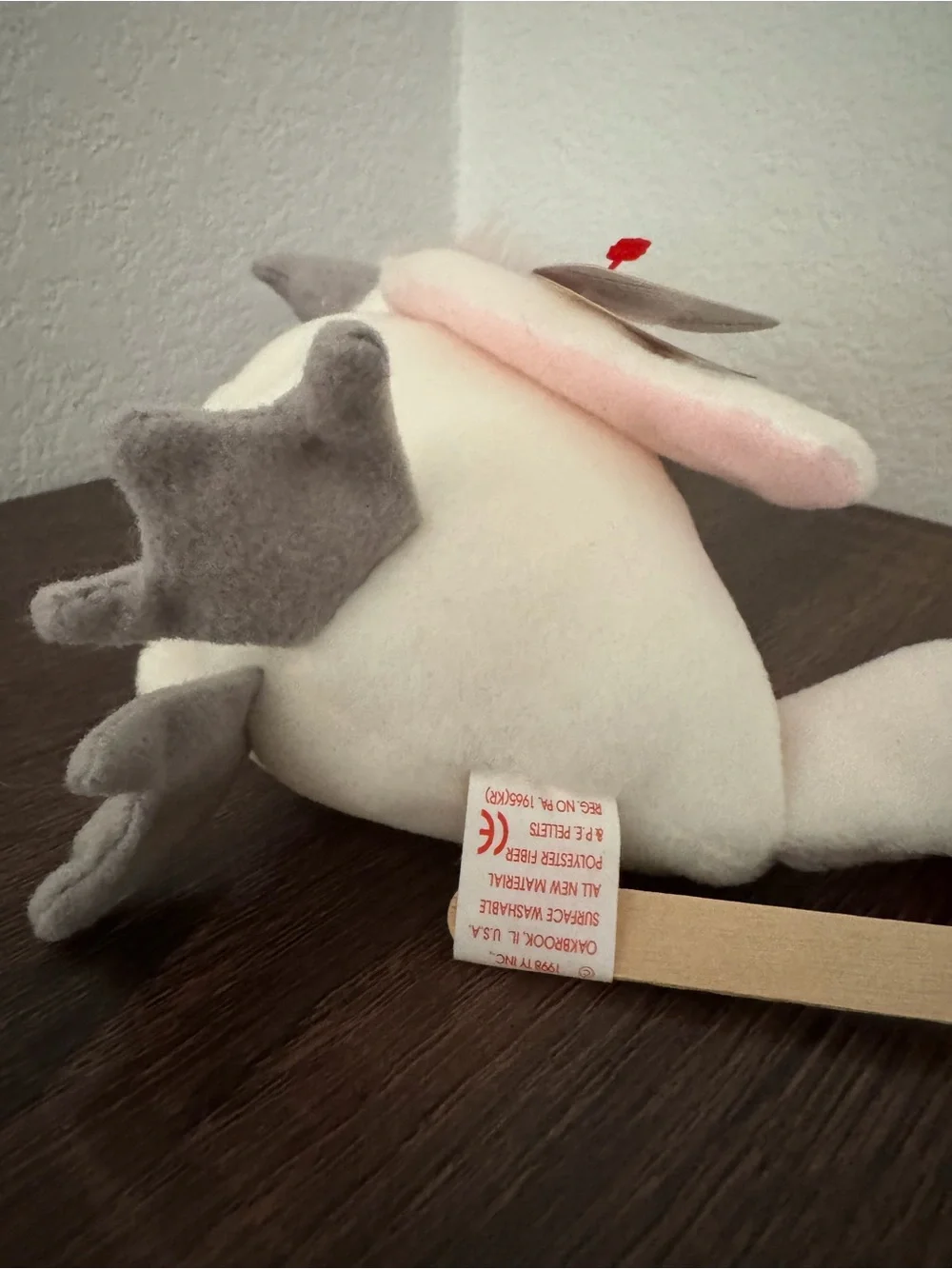 Ty KuKu White & Pink Cockatoo Plush Toy